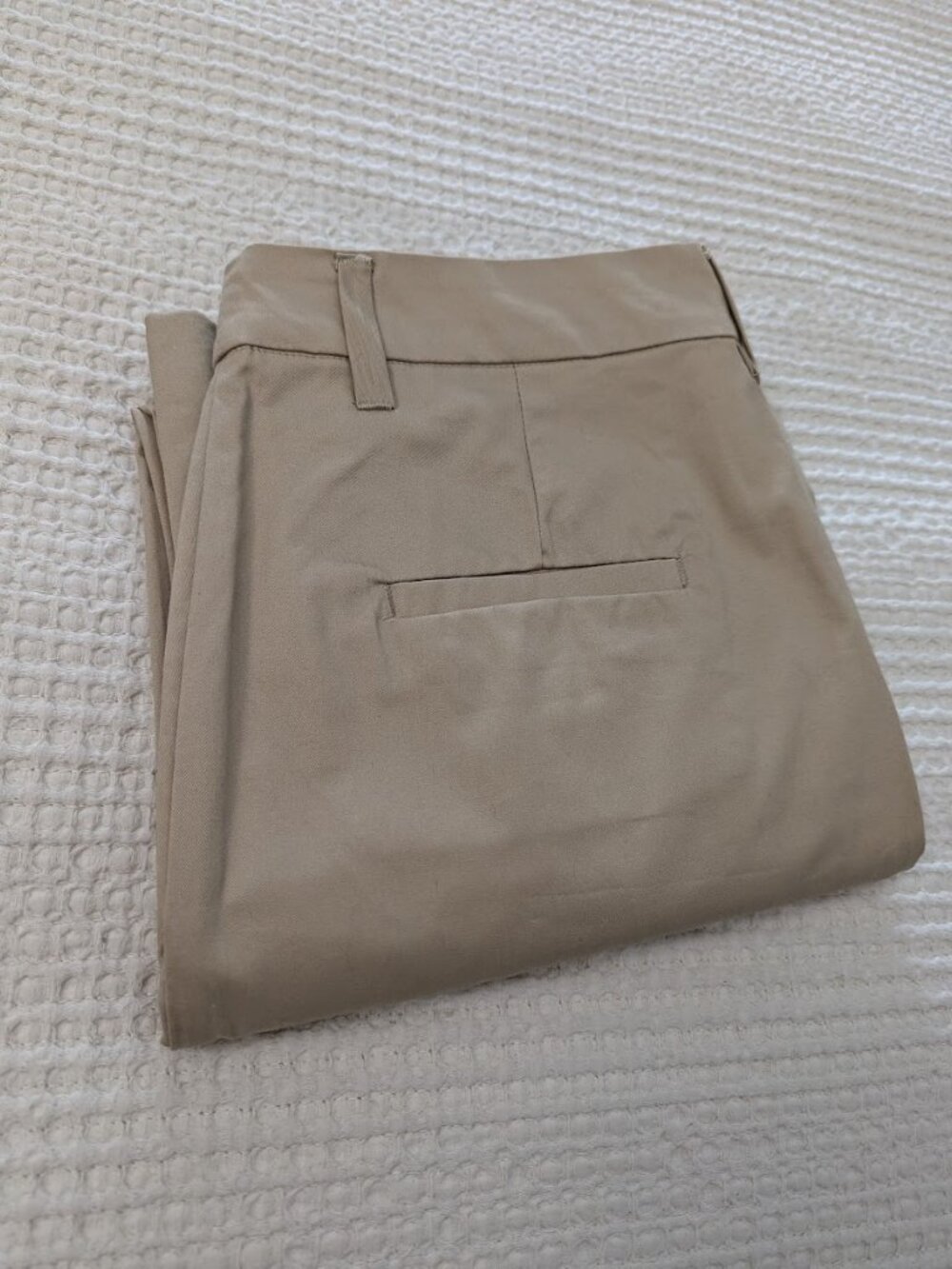 Culotte Pants Wide Leg Cotton Cropped Beige Casual Office Resortwear - Picture 11 of 14